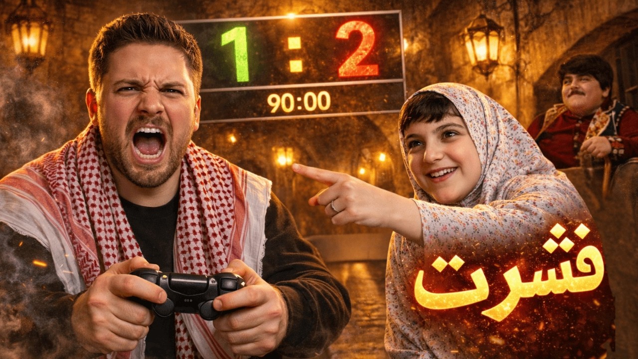 باب الحاره فرع فيفا : شو عمل ابو عصام لما خسر ! 😱