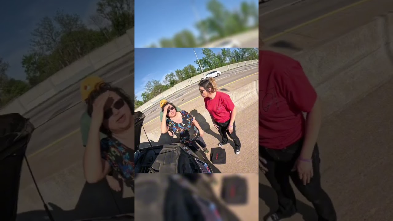 Stranded on the highway😨 #love #automobile #help #mobile #mechanic