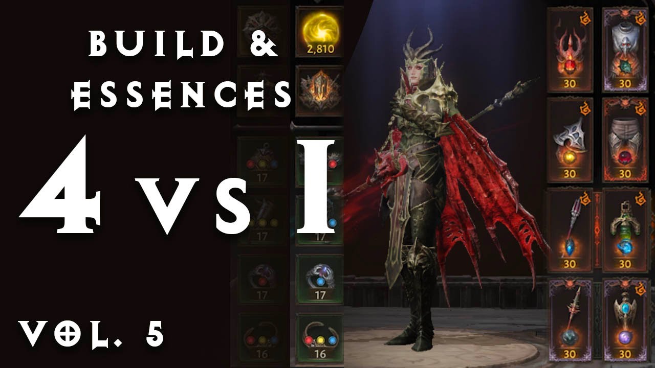 [Diablo Immortal] Build & Essences I used in 4 vs 1 Vault Raid  | VOL. 5