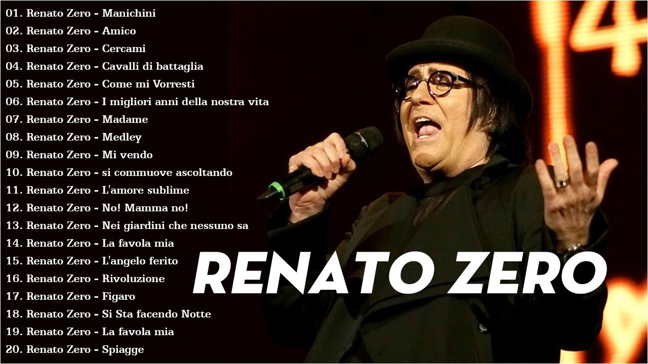 Le pi&ugrave; belle canzoni di Renato Zero - Grandi Successi Di Renato Zero - Renato Zero Medley