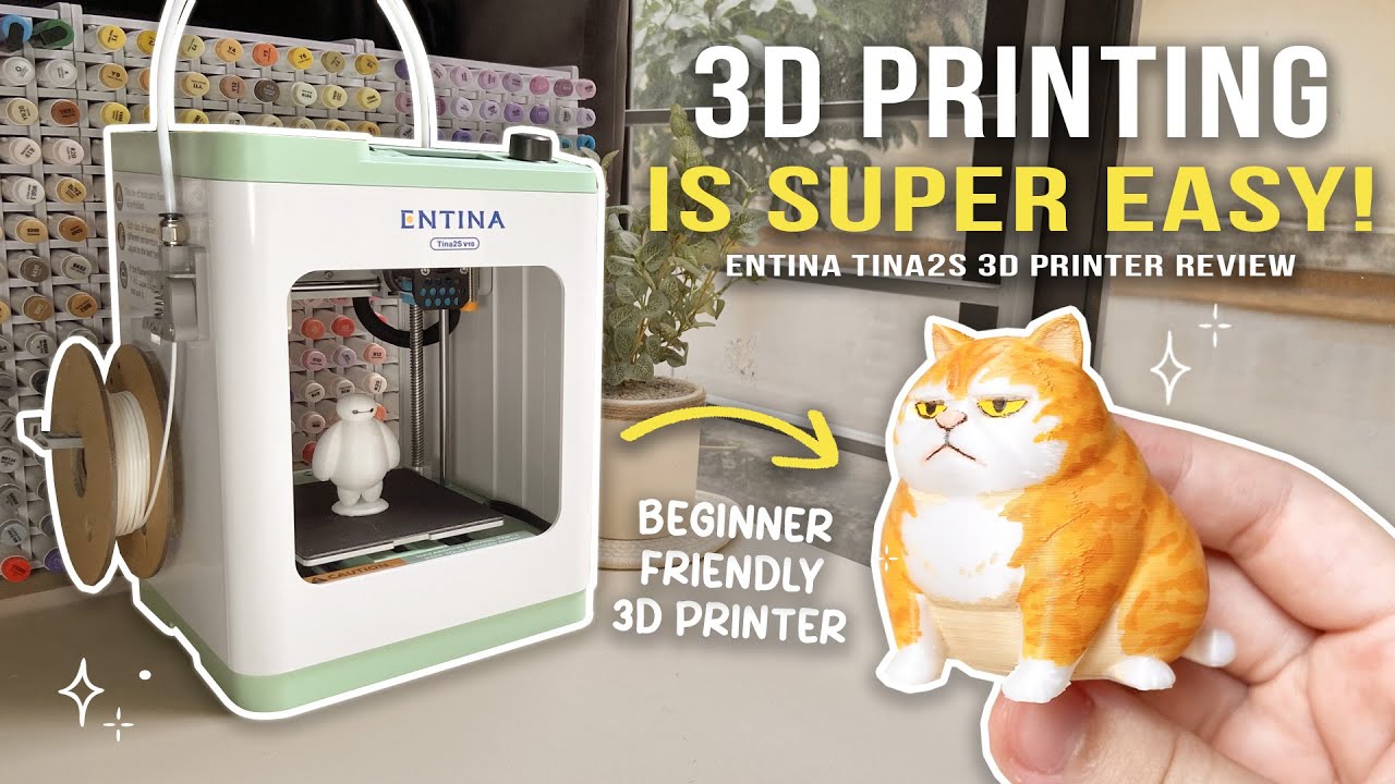 How Easy is 3D Printing ACTUALLY? - ENTINA Tina2S 3D Printer Review (Beginners Guide)
