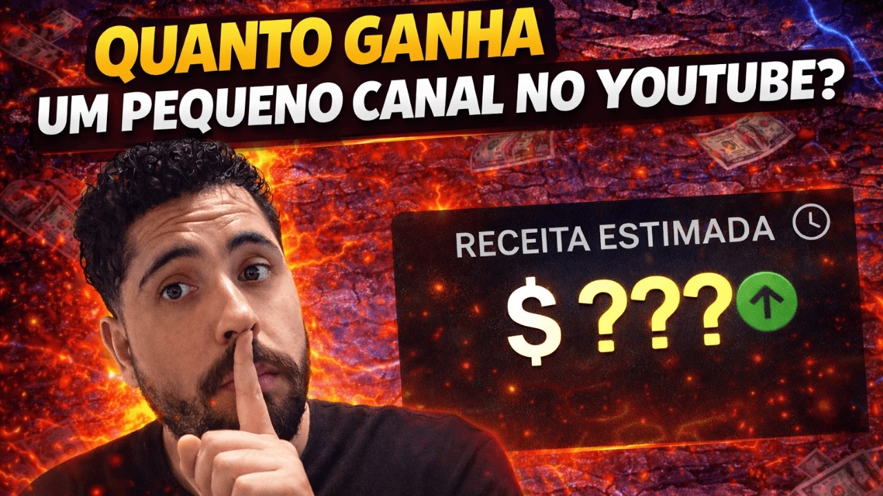 Quanto ganha UM CANAL PEQUENO monetizado?