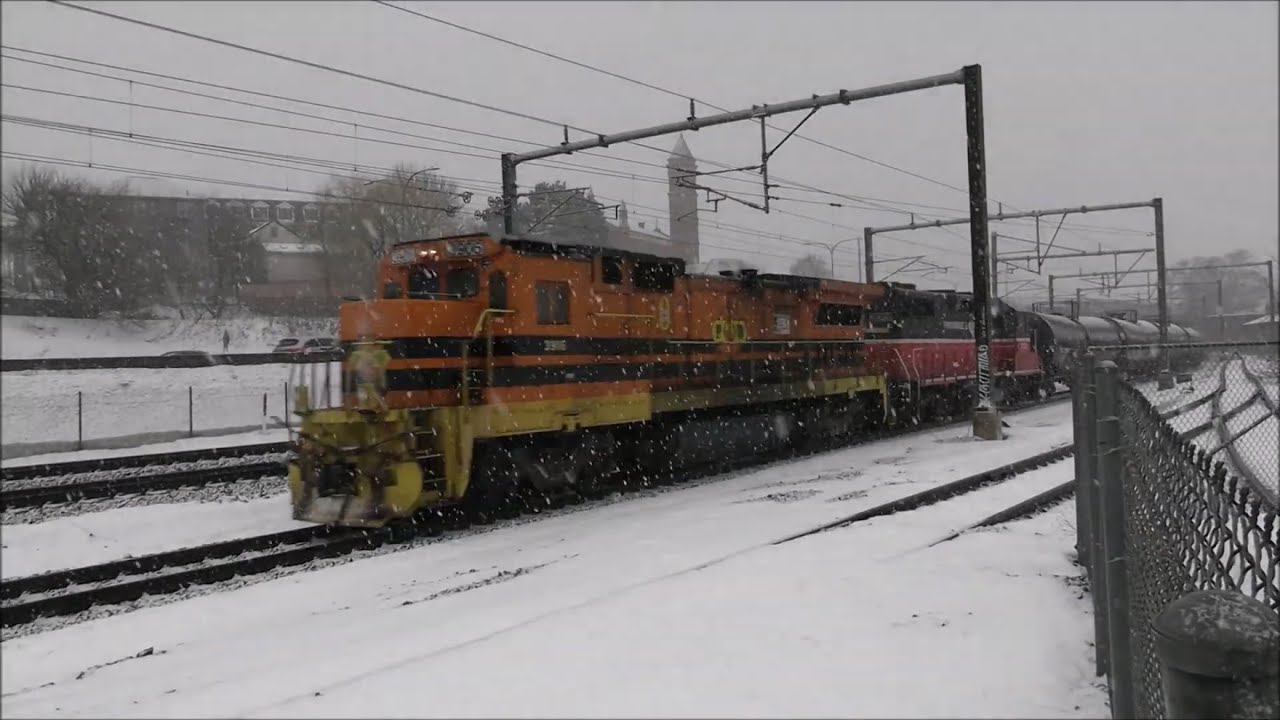 Providence & Worcester PR-3 in the snow - Providence, RI - 2/20/2026