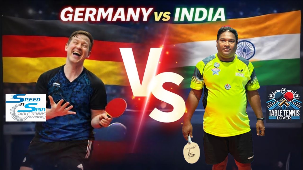 Germany vs India Speed and Spin Clash  High Intensity Table Tennis Rally