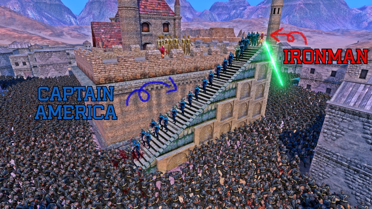 Can Avenger Team Rescue Baby Groot from 13K Nazi zombies? - Ultimate Epic Battle Simulator UEBS
