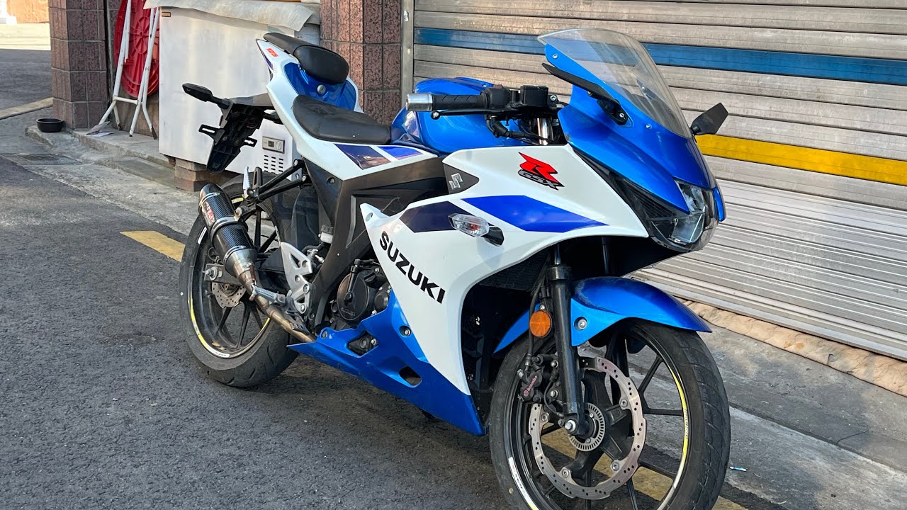 고3 스즈키 GSXR-125 라이딩 4K