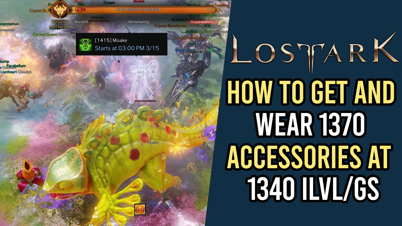 Lost Ark: How to GET and WEAR 1370 accessories at 1340 ilevel/gearscore