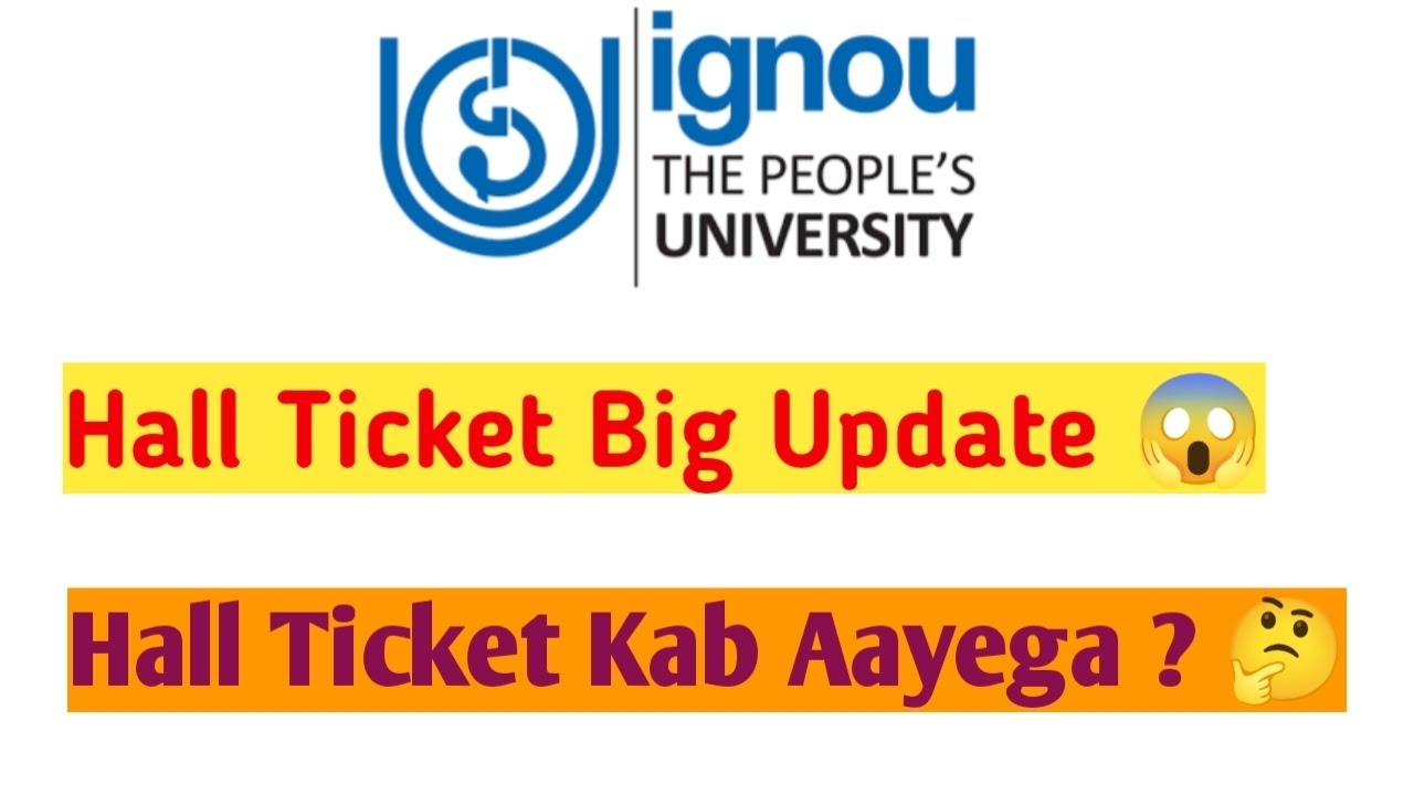🎟️ IGNOU Hall Ticket Kab Aayega 2025 | December TEE Admit Card Release Date & Download Process