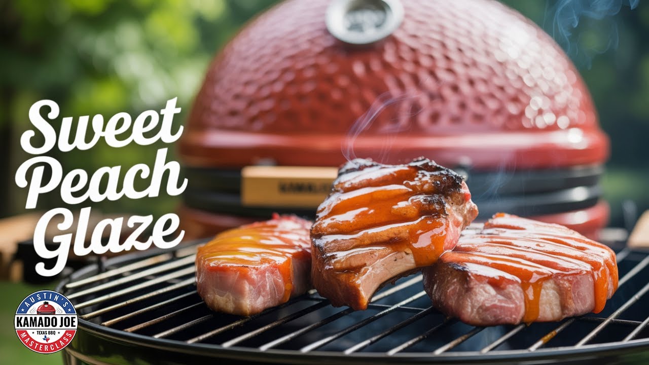 Irresistible Peach-Glazed Pork Chops | Brined, Smoky and Juicy!