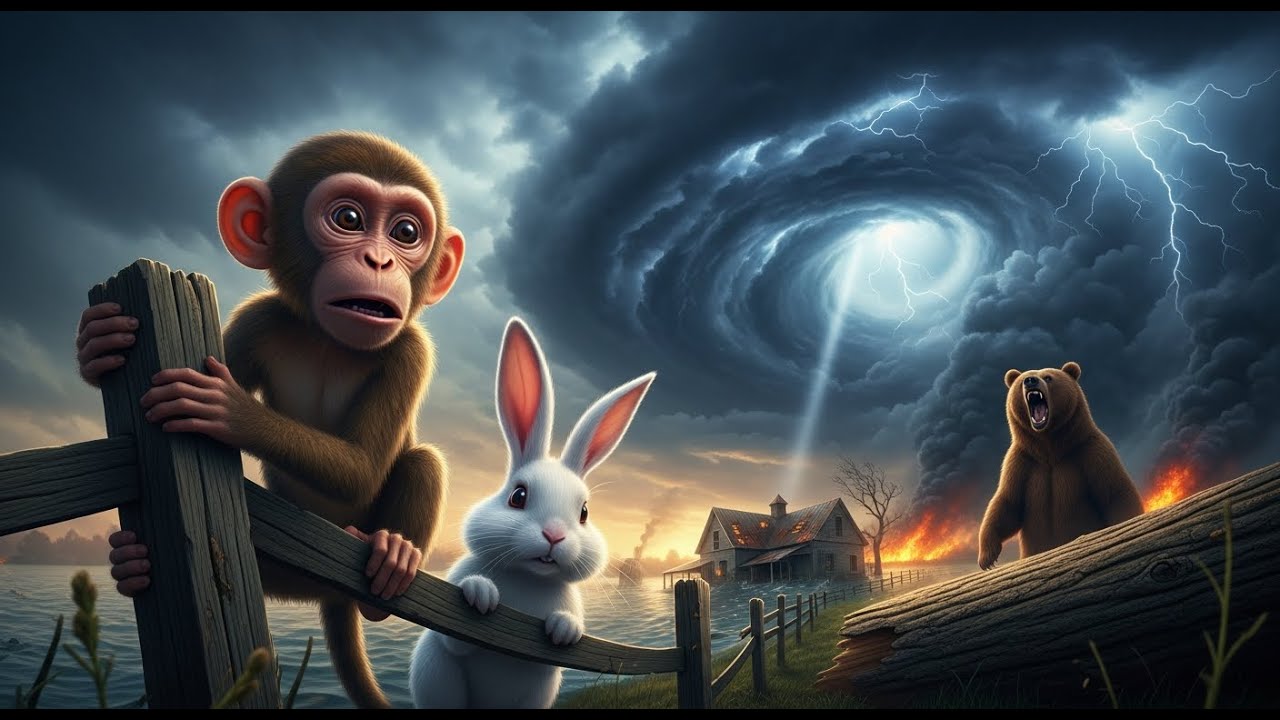 🐒🐇🐻Nature’s Wrath – Miko the Monkey’s Farm/A Fight for Survival!