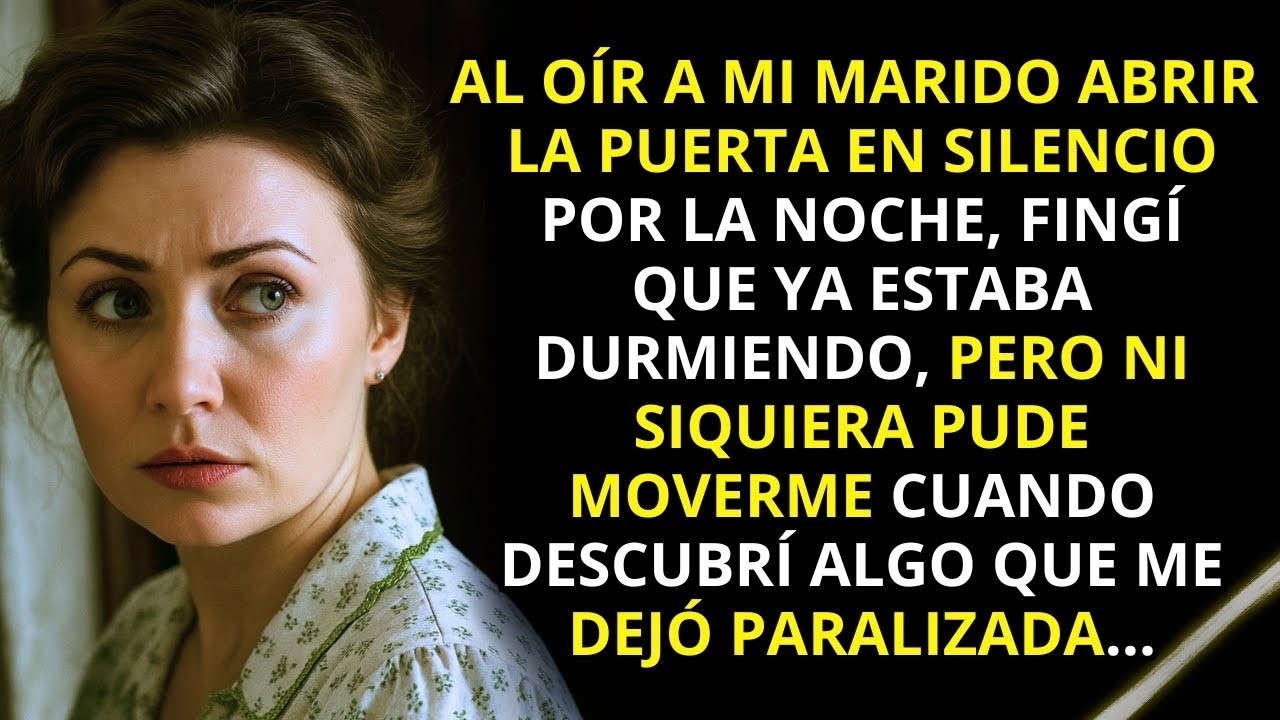 Fingí que estaba dormida cuando mi marido llegó en mitad de la noche, y descubrí algo terrible