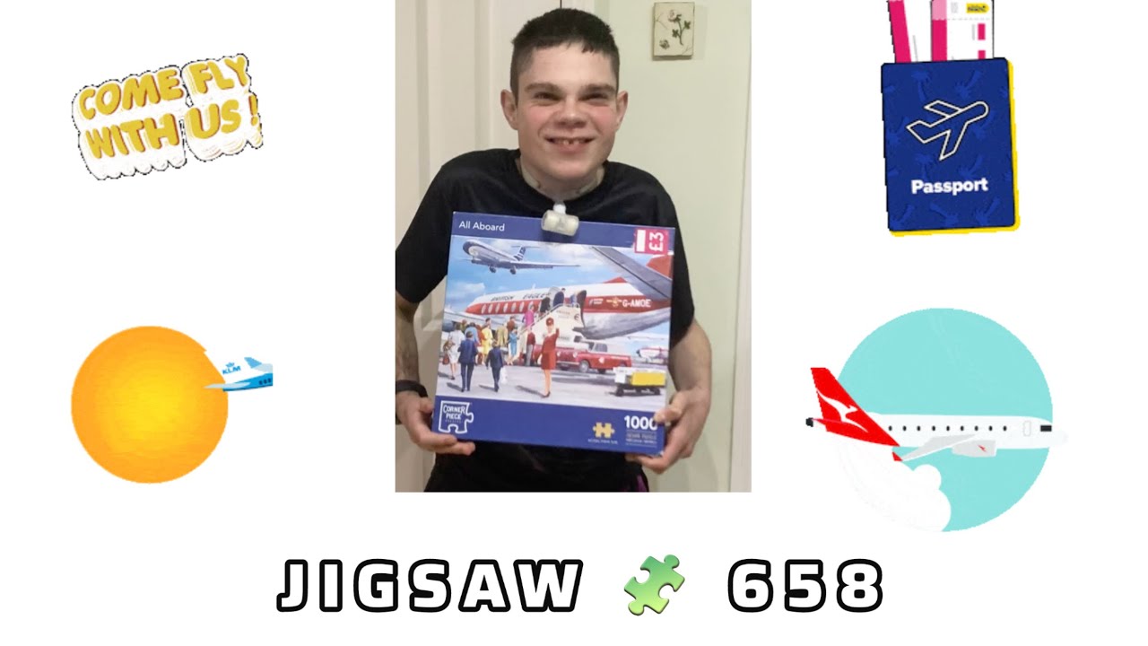 Matty’s time lapse puzzles JIGSAW 658 Corner Piece All Aboard done in just over 2 hours 24/9/24