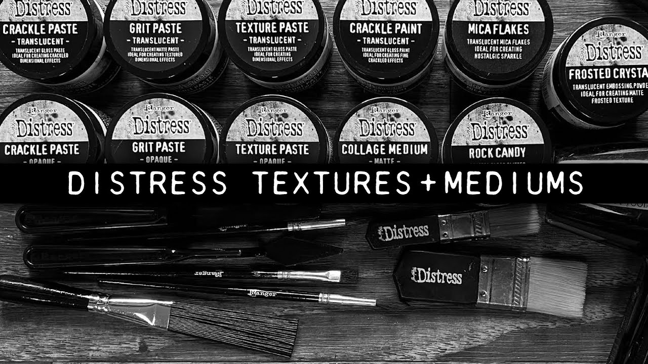 Tim Holtz Distress Texture Paste + Mediums