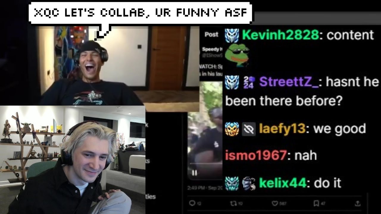 xQc реагирует на просьбу Марлона о совместном стриме
