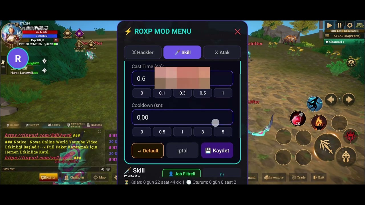 Nowa Online World Hile