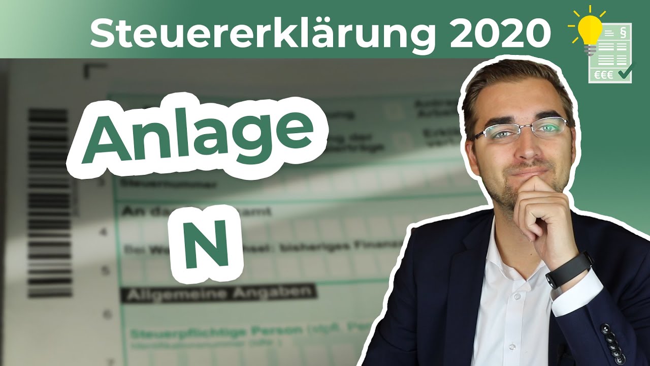 Steuererklärung 2020 - Anlage N ausfüllen