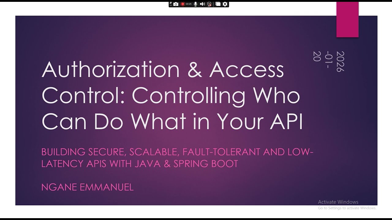 Lesson 10 – Authorization & Access Control: Securing APIs with Roles and Permissions