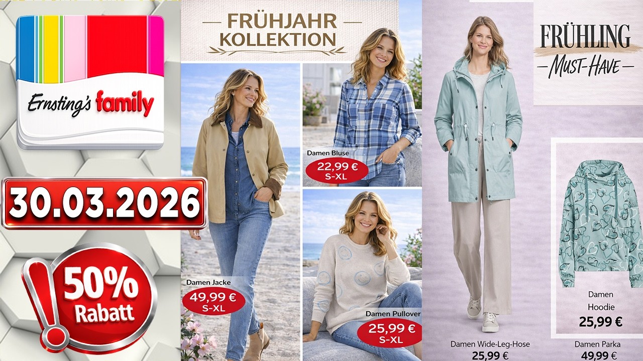 Ernstings-family Prospekt Diese Woche – Gültig von 16.03.2026  Angebote werbung #prospekt #angebote