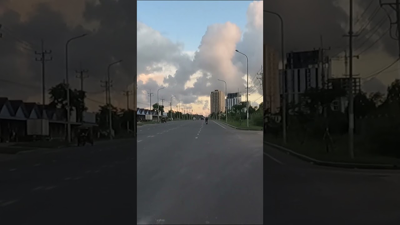 Sihanoukville Night Street View #shorts 816 #streettour #travel #streetwalkingtour