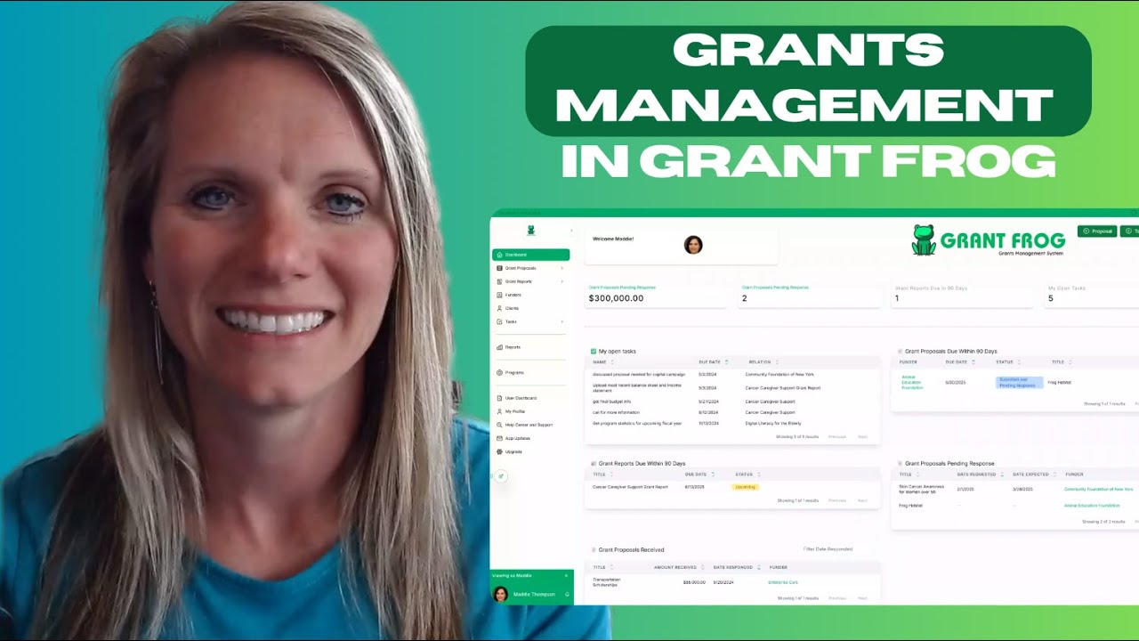 Best Grants Management Software for Nonprofits 🐸 (Grant Frog Overview)