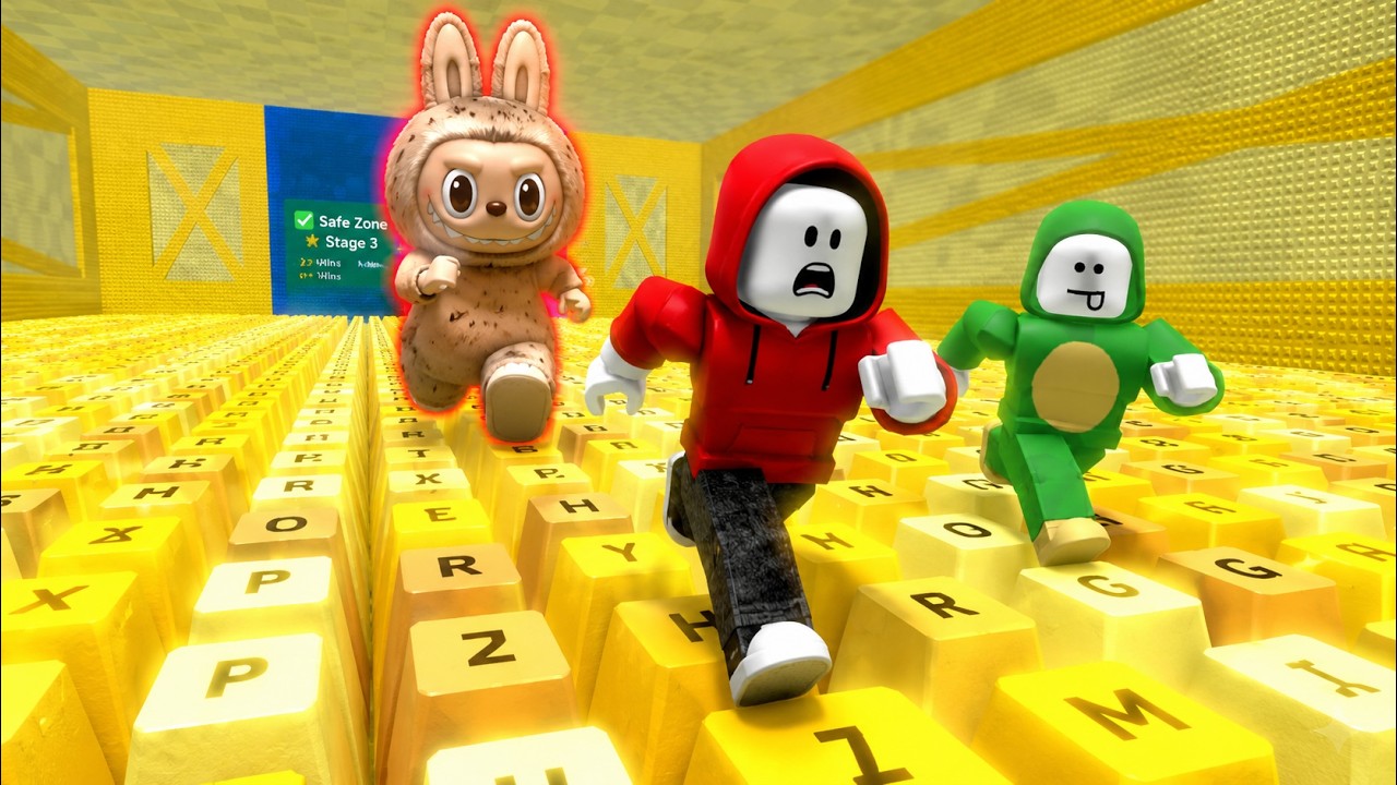 +1 Speed Keyboard Escape Diamond And Gold |JJ & Mikey CRAZY OBBY!