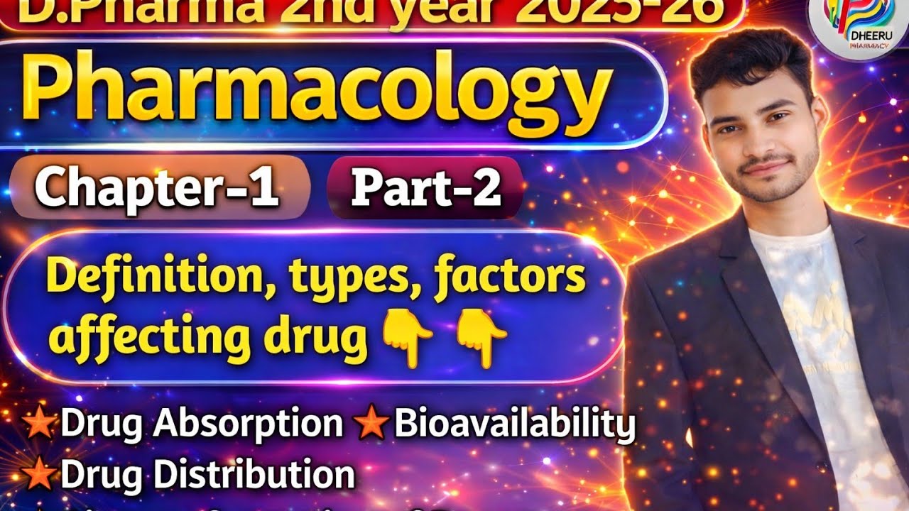 Pharmacology chapter 1 (part–2) #pharmecy #pharmacology #dpharma #drugs #education 