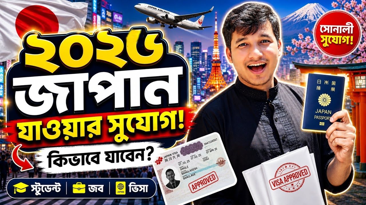 Japan Student Visa for Bangladeshi 2026🇯🇵🔥 ১২ মিলিয়ন লোক নিবে জাপান