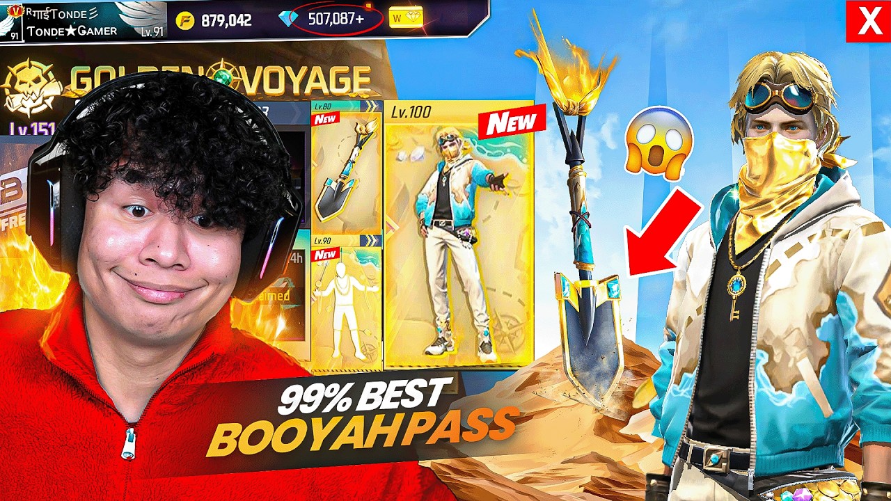 100% Best Booyah Pass 😱 42 Kills Total - Tonde Gamer