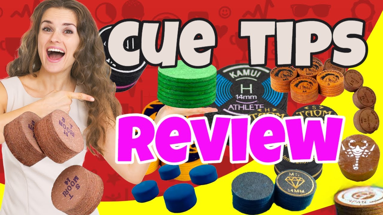 POOL CUE TIPS REVIEW: KAMUI, MOORI, PREDATOR,  TAOM , THOUROBRED, DIAMOND,CUESOUL,HORO#billiards