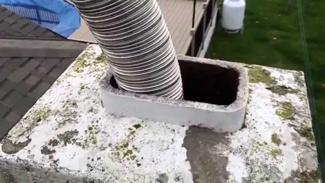 Chimney Liner Installation for Fireplace Insert Stainless Steel