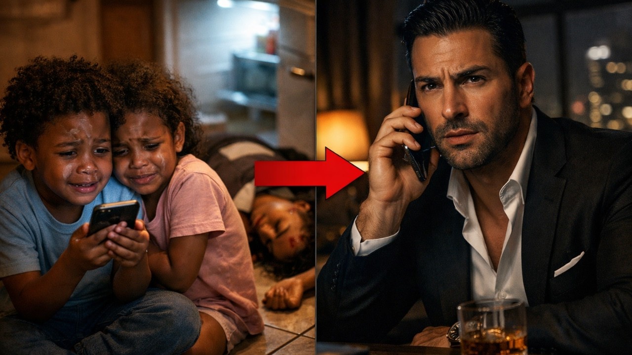 She Passed Out in the Kitchen—Her Kids Called the Only Number in the Secret Box...the Mafia King,,,,