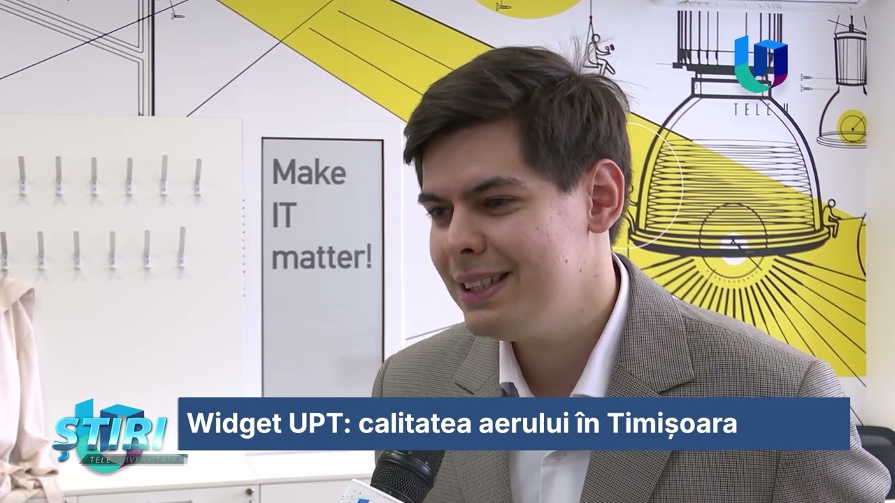 Widget UPT: calitatea aerului în Timișoara