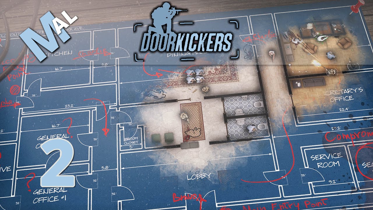 Door Kickers [Campaign Mode] - Let's Play Part 2 "Hard Days Work"