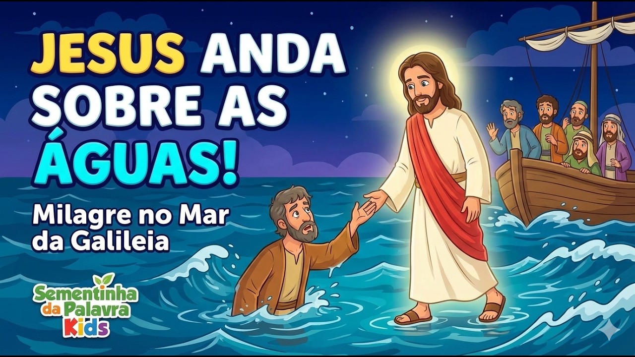👣 JESUS ANDA SOBRE AS ÁGUAS! | Pedro e o Milagre no Mar | S P K