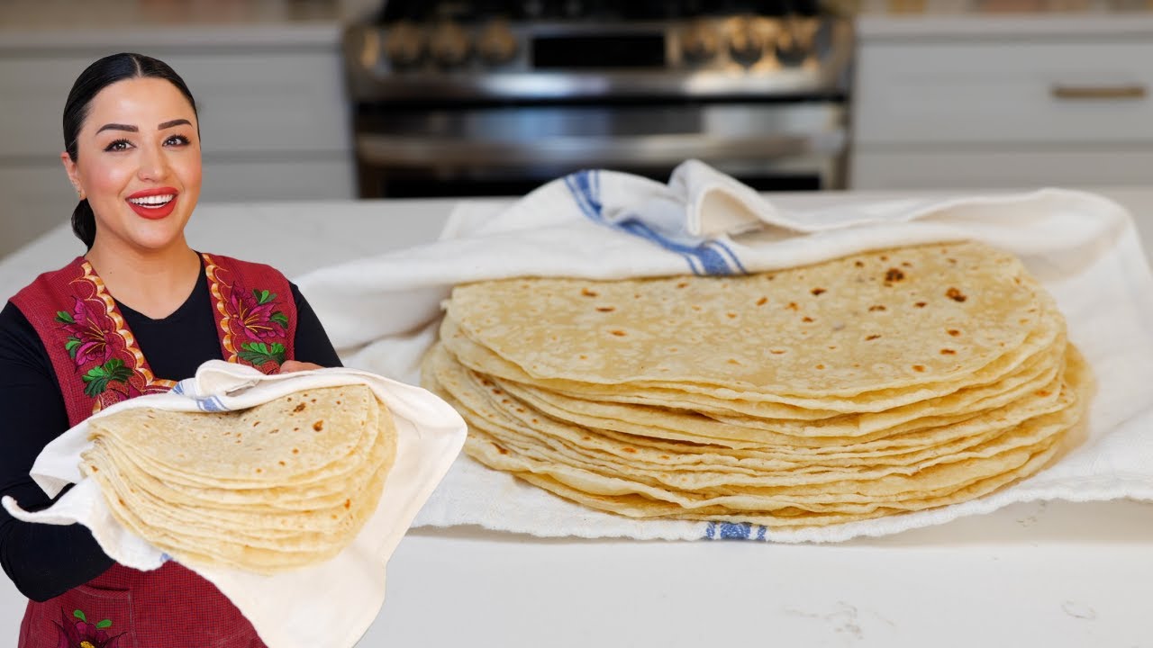 QUICK & Easy VEGAN Flour TORTILLAS Recipe| Views on the road Tortillas recipe
