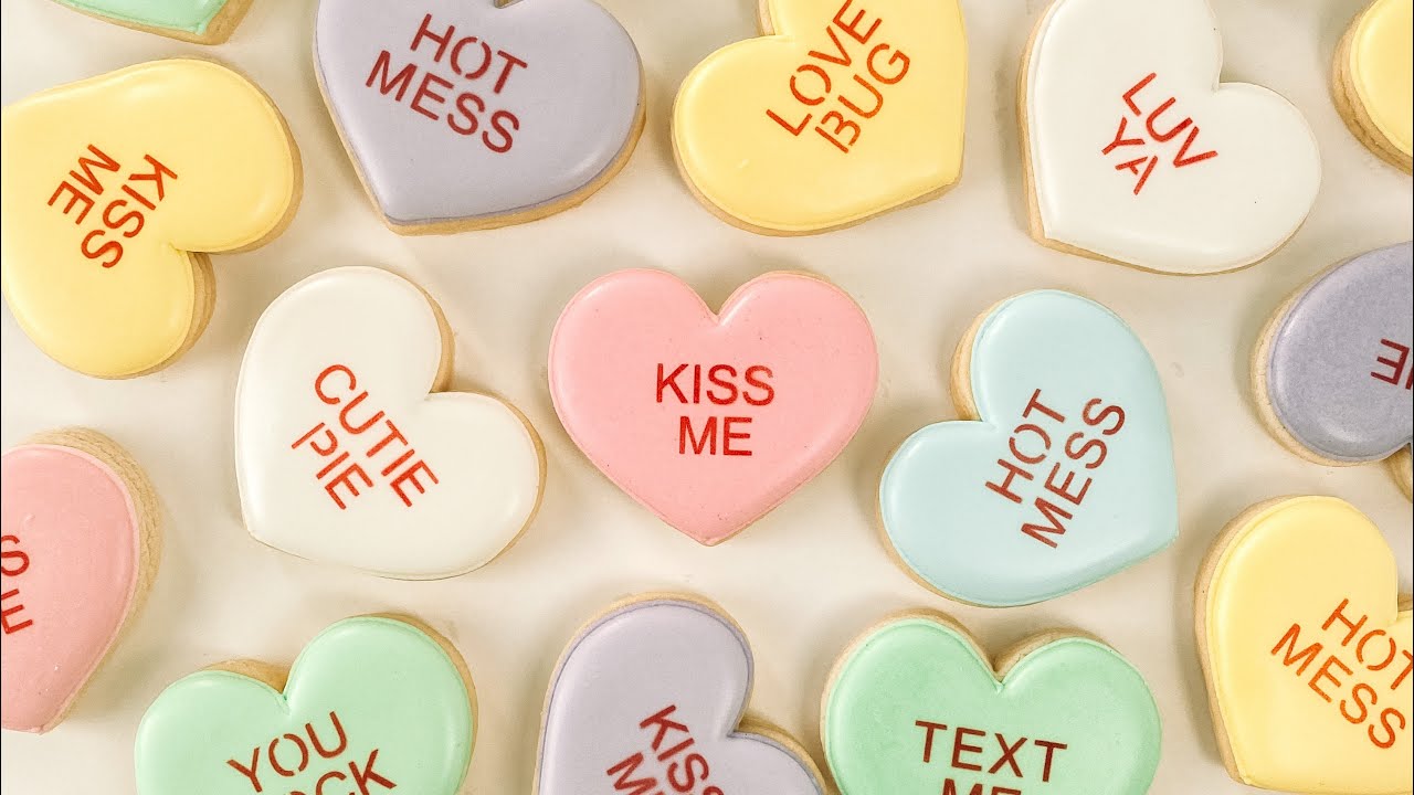 How to make Valentine’s Conversation Heart Cookies
