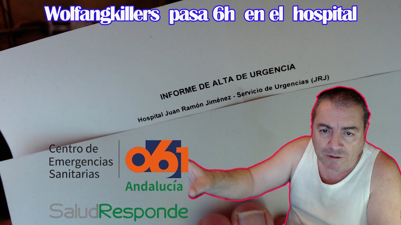 Wolfangkillers acaba en urgencias, abre directo y aclara su estado de salud