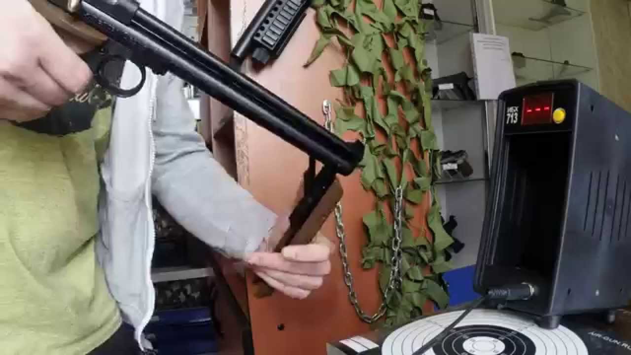 Тест через хронограф пистолета Crosman 1377C