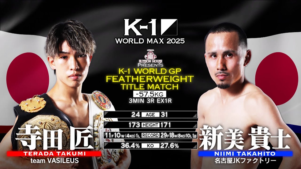 Terada Takumi vs Niimi Takahito  | FULL FIGHT | K-1 WORLD MAX 2025 - Feb 9, 2025