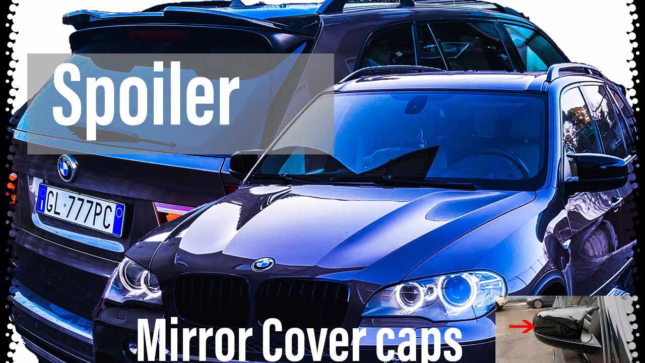 BMW X5 E70 Spoiler and Mirror Caps M Performance