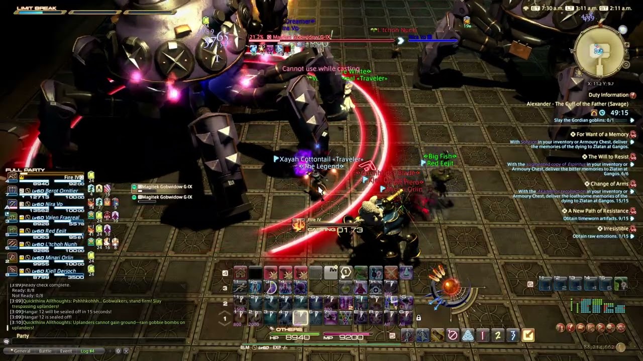 FFXIV Blind MINE A2S Clear