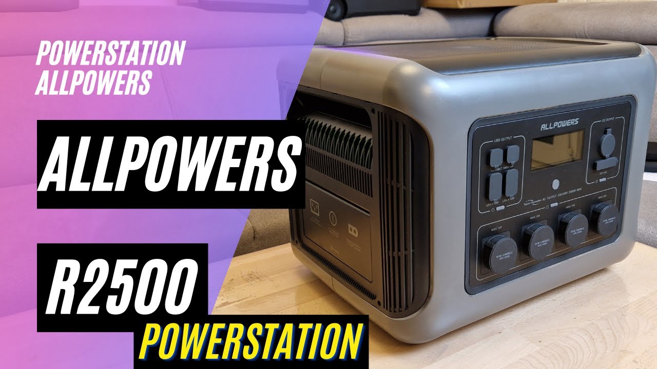 ⚡ ALLPOWERS R2500 Powerstation ( 2016Wh / 2500W ) - Powerstation mit  WLAN und Bluetooth