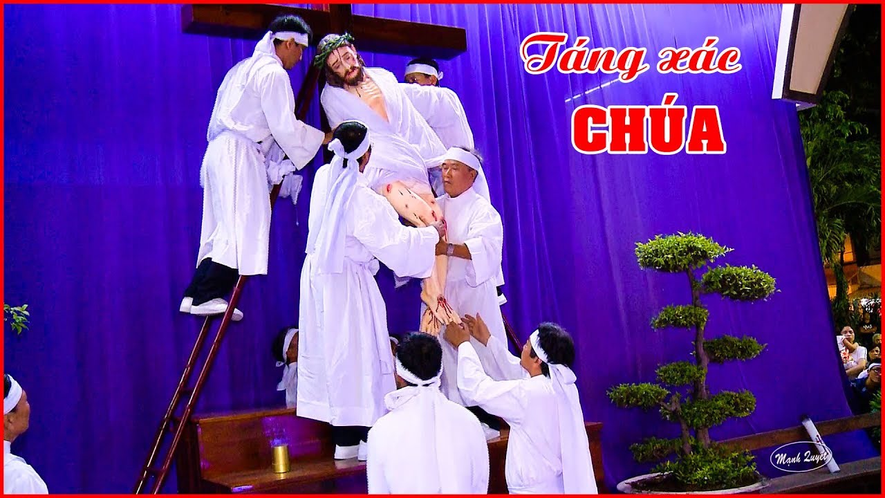 Nghi thức tháo đinh táng xác Chúa Giêsu - Giáo xứ Phú Thọ Hoà
