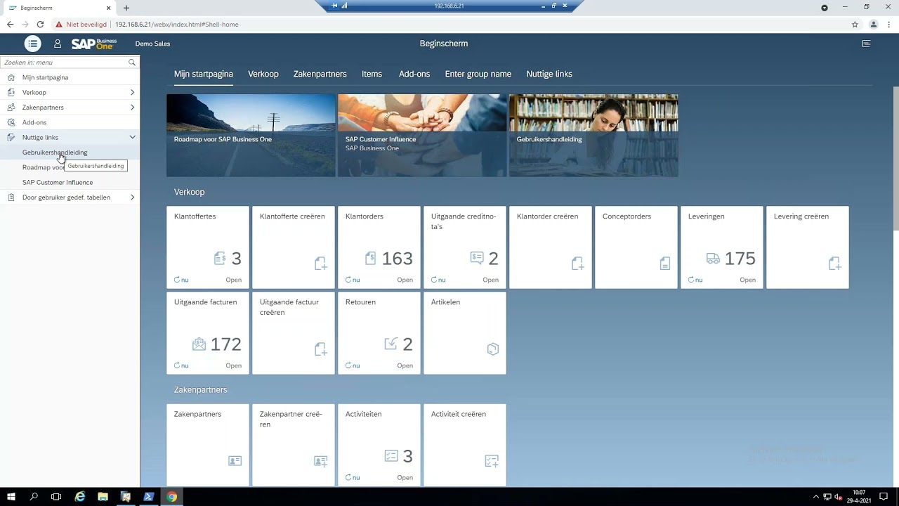 Webinar Webclient en mobiele app SAP Business One