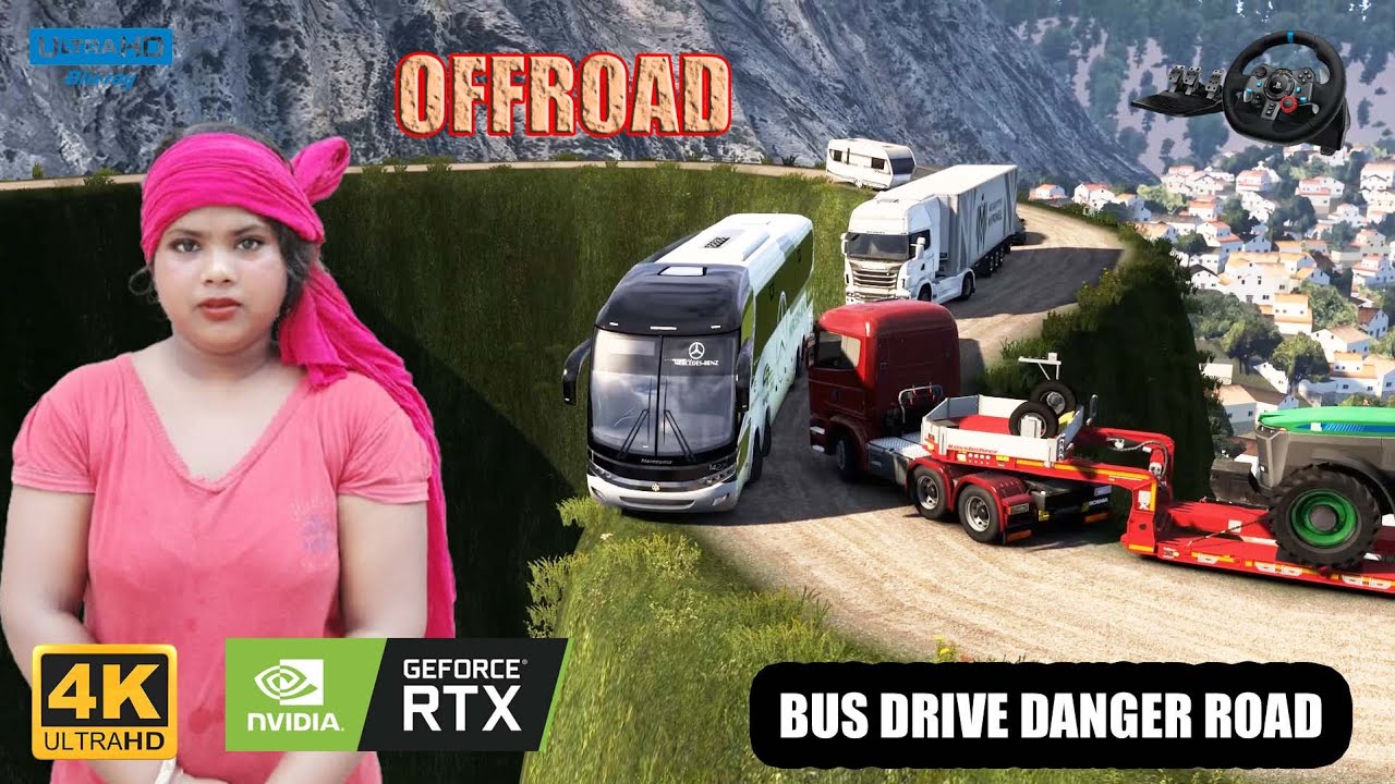 Offroad Bus Danger Road Driving