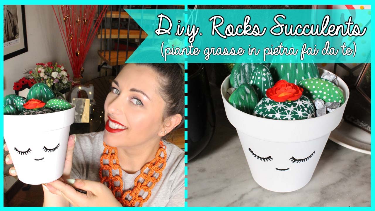 D.I.Y. Rock Succulents - Piante Grasse di Pietra Fai da te | Giugizu
