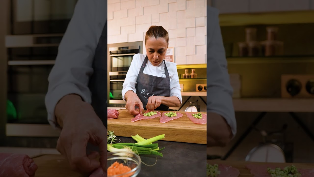 Involtini di vitello ripieni di caciocavallo affumicato | #shorts | Chef Antonella Ricci