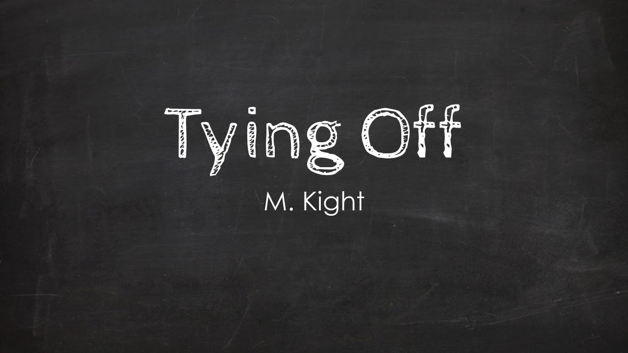 Hand Sewing: Tie Off