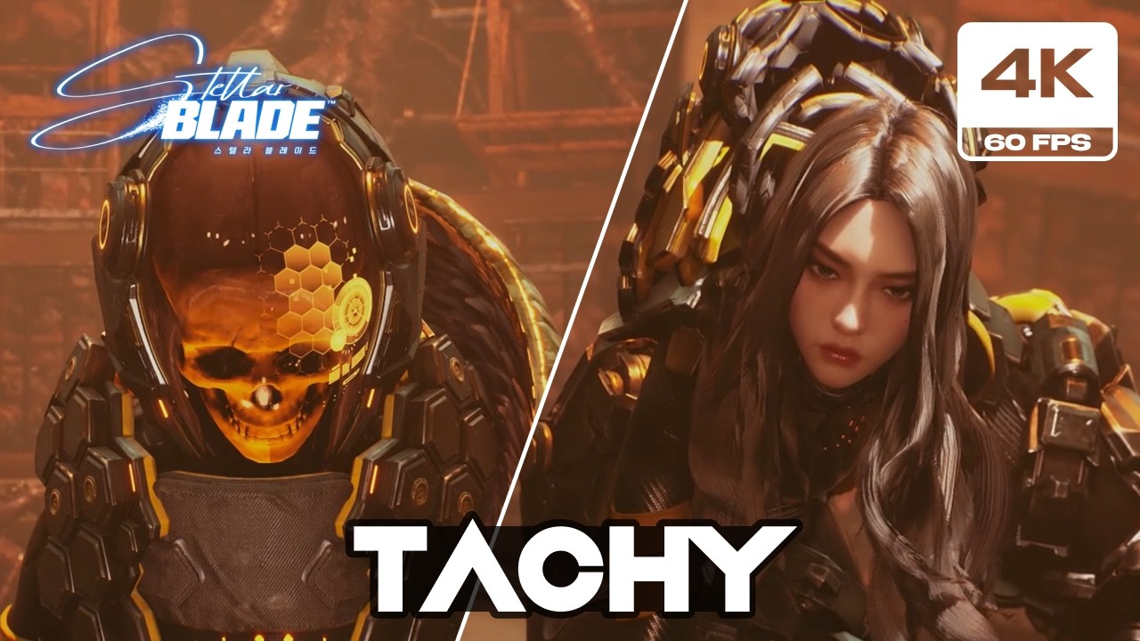 Stellar Blade - Tachy Boss Fight (4K 60FPS PC Very High Graphic Settings)