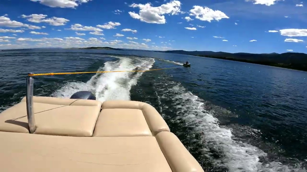 Emma Tubing on the Lake